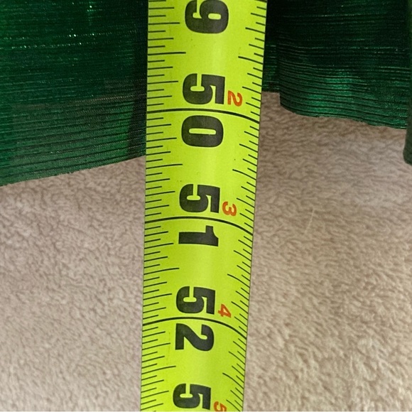 Pomander Place Lilith Dress-Emerald Green Crinkle Lurex-Women’s S & M-Formal-NEW - Picture 10 of 16